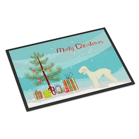 Carolines Treasures 18 x 27 in. Bedlington Terrier Christmas Tree Indoor or Outdoor Mat CK3520MAT